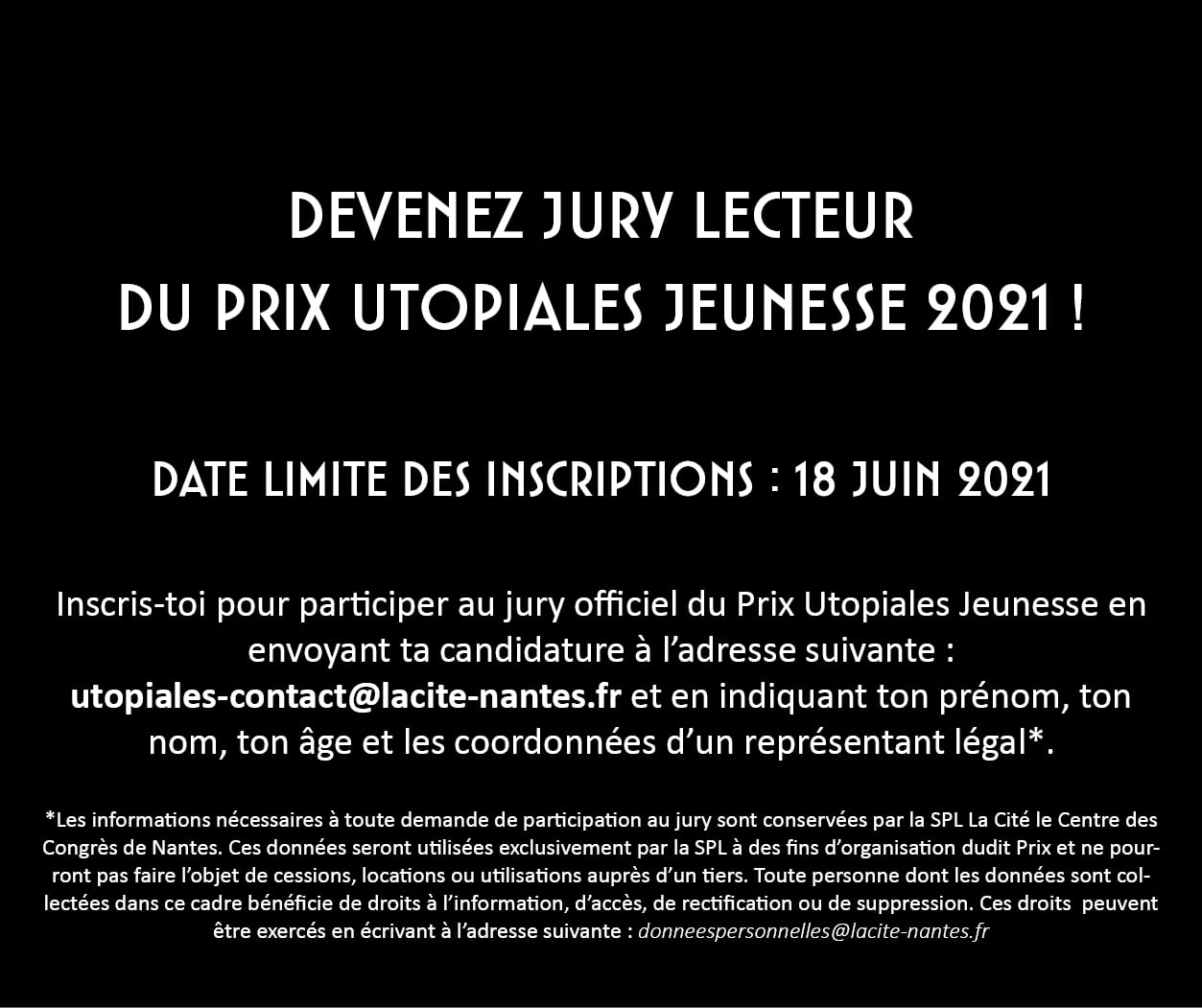 Devenez jury pour le prix des Utopiales jeunesse 2021